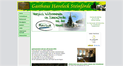 Desktop Screenshot of gasthaus-haveleck.de