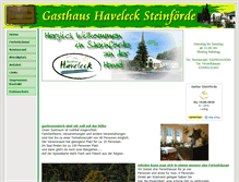 Tablet Screenshot of gasthaus-haveleck.de